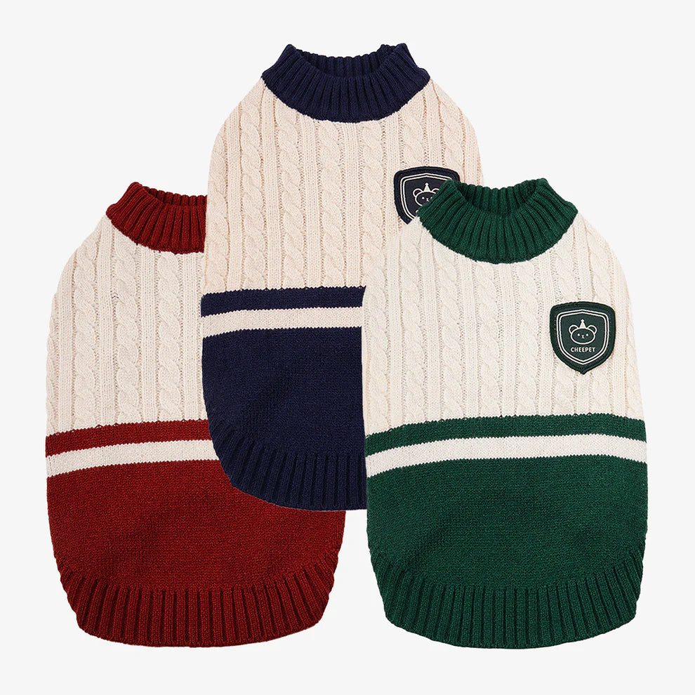 College Style Pet Sweater Luxe Pet Store 