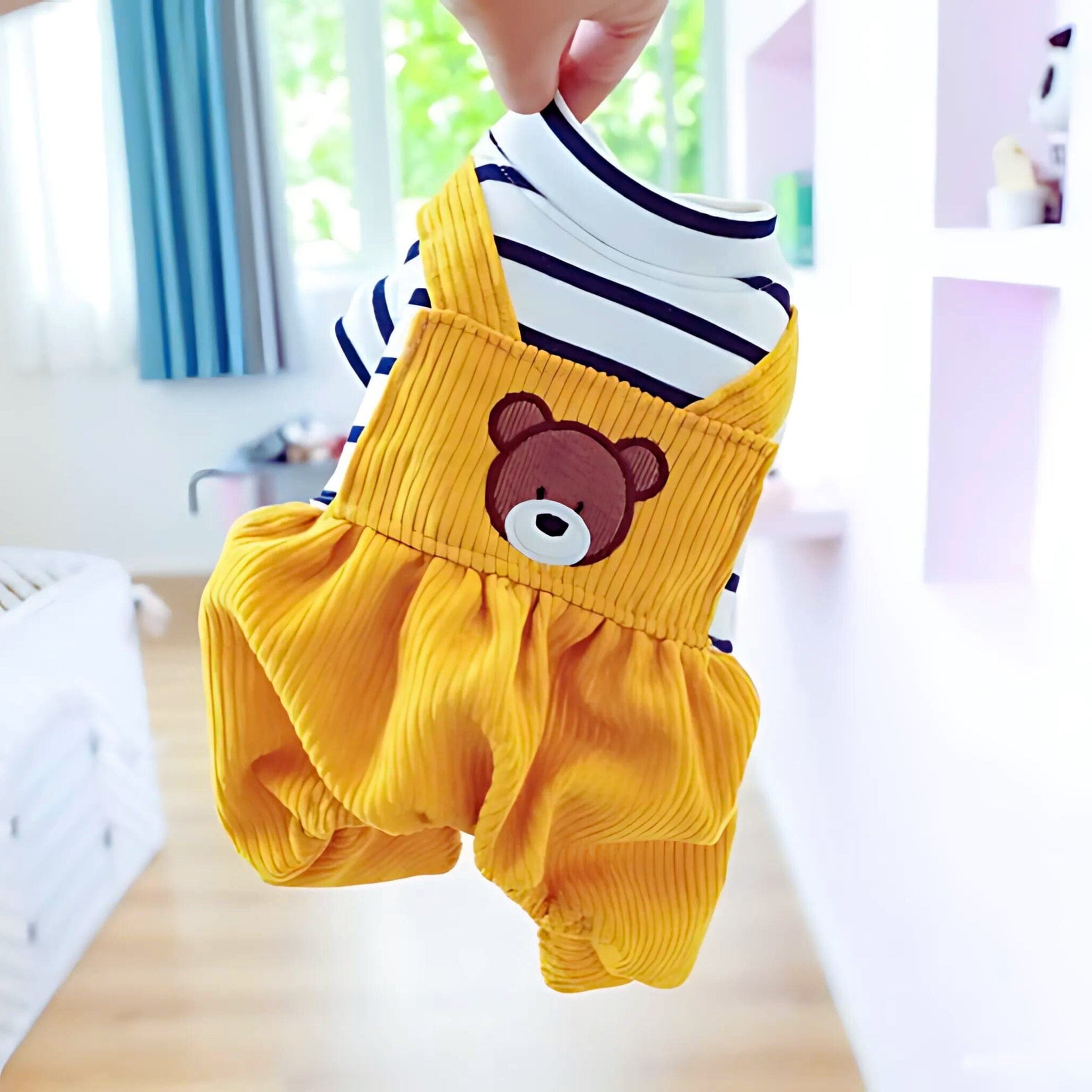Bread Bear Dog Overalls Luxe Pet Store 