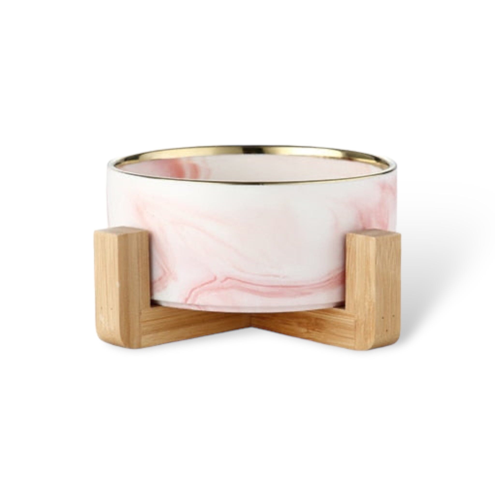 Paws & Plates bowl USAdrop Pink/Gold + Stand 400 ml 