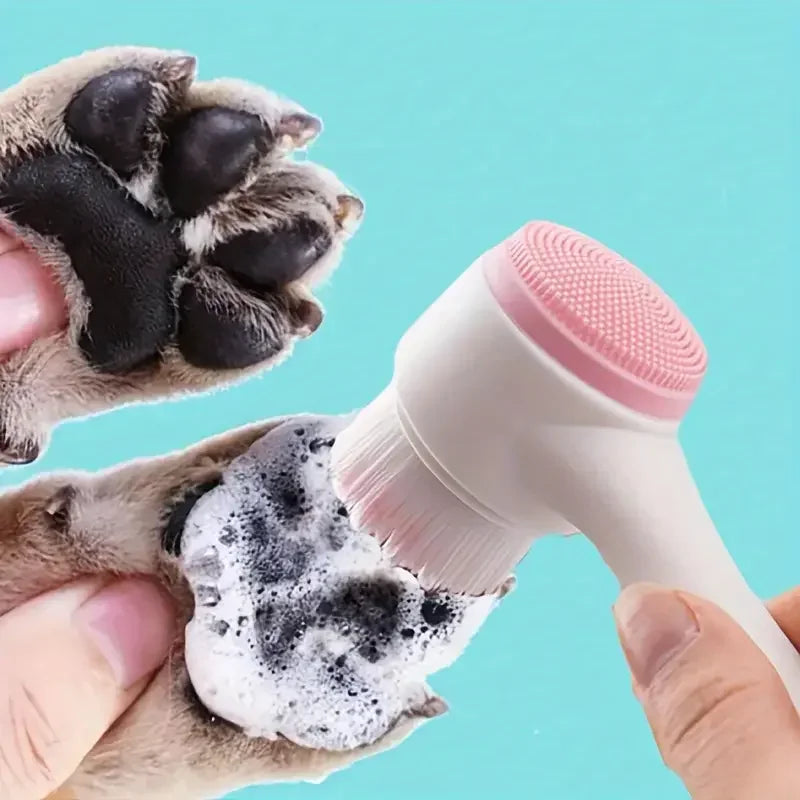 1pc- Silicone Pet Paw Cleaner & Massage Brush - Dual-Sided Dog Grooming Tool for Healthy Coats and Claws Luxe Pet Store | Tiny. Pure. Love. 