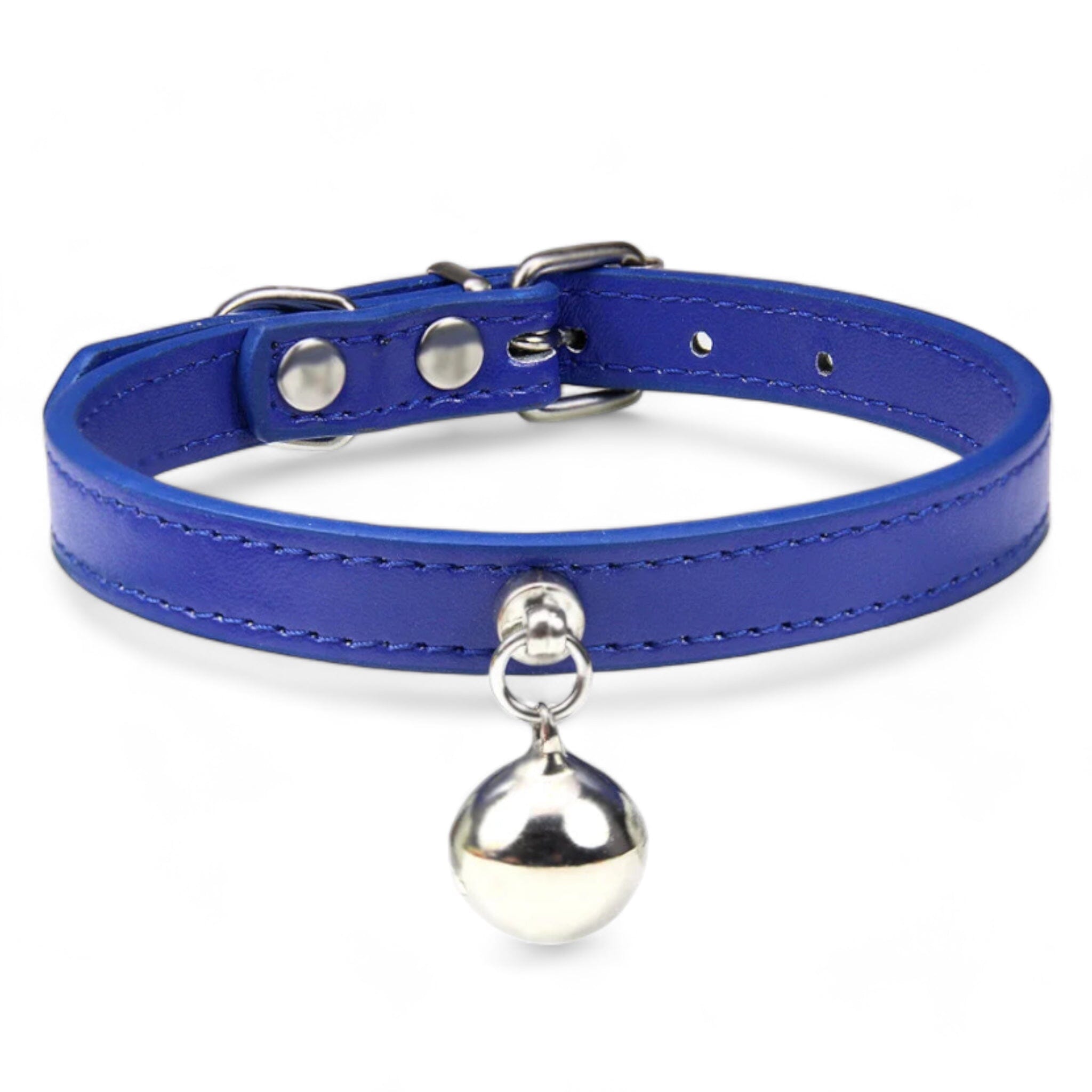 Purrsonalized Bell Charm Collar Cat Collar Luxe Pet Store Blue XS 