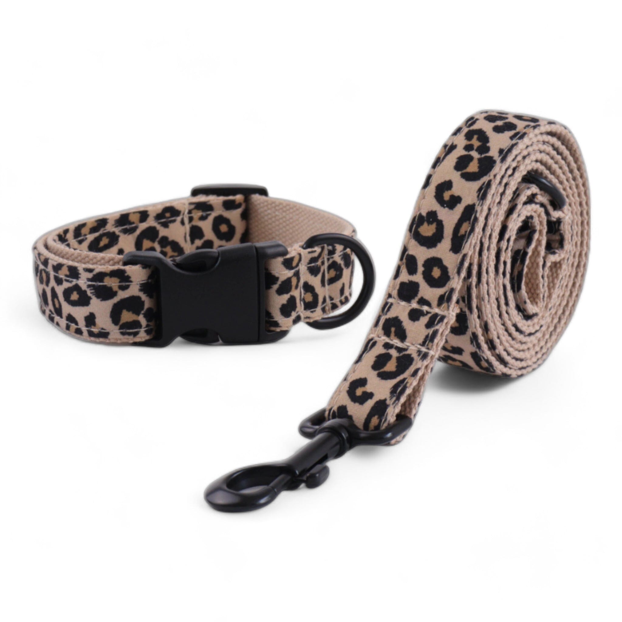 Wild Style Pet Collar Set Collar Luxe Pet Store Leopard XS 