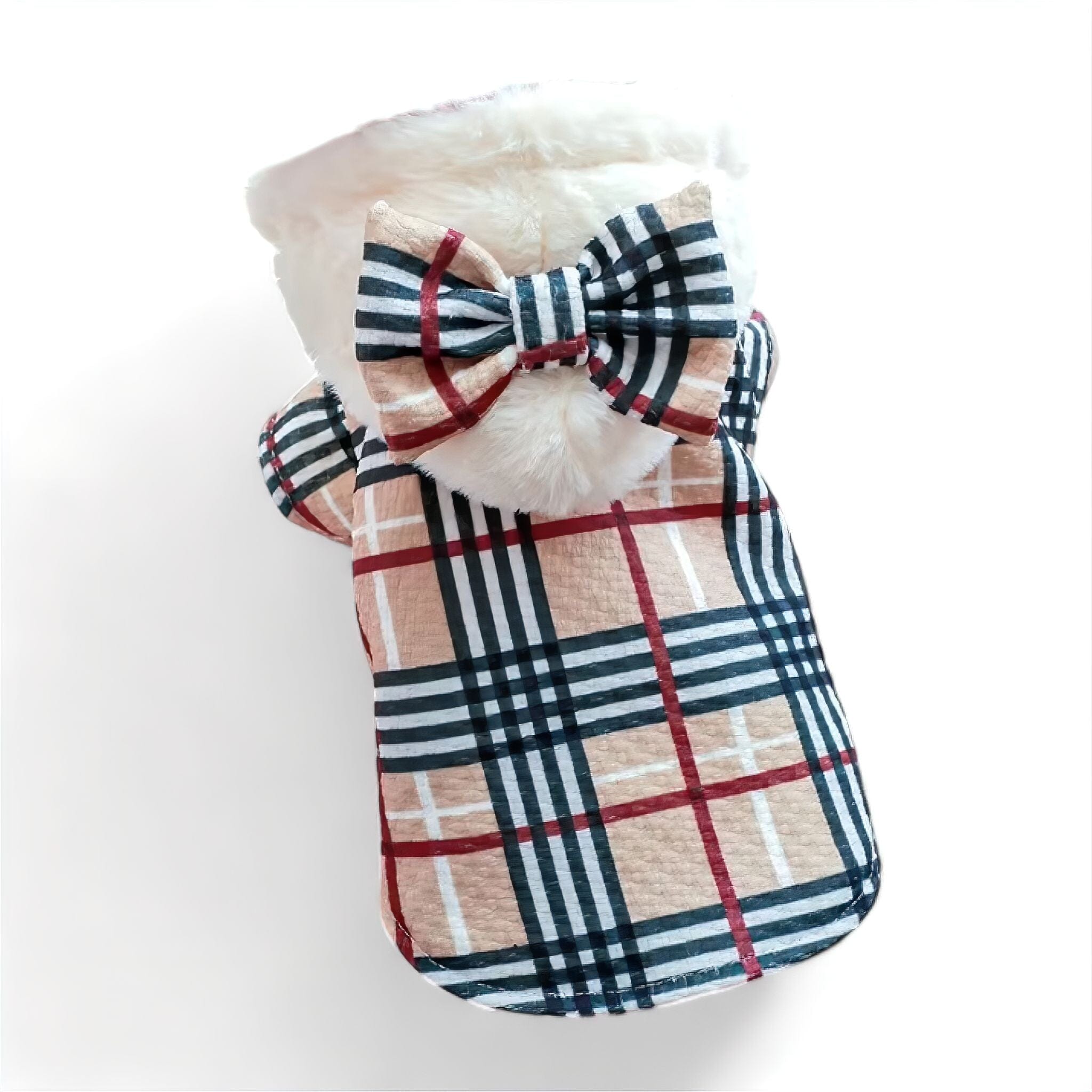 Bowknot Coat Luxe Pet Store Plaid XS 