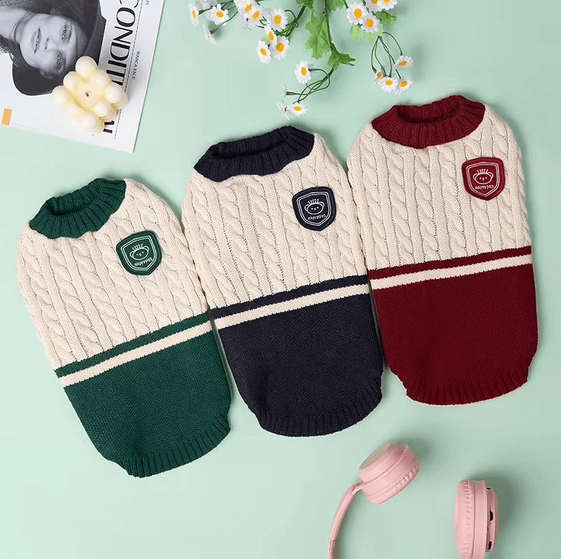 College Style Pet Sweater Luxe Pet Store 