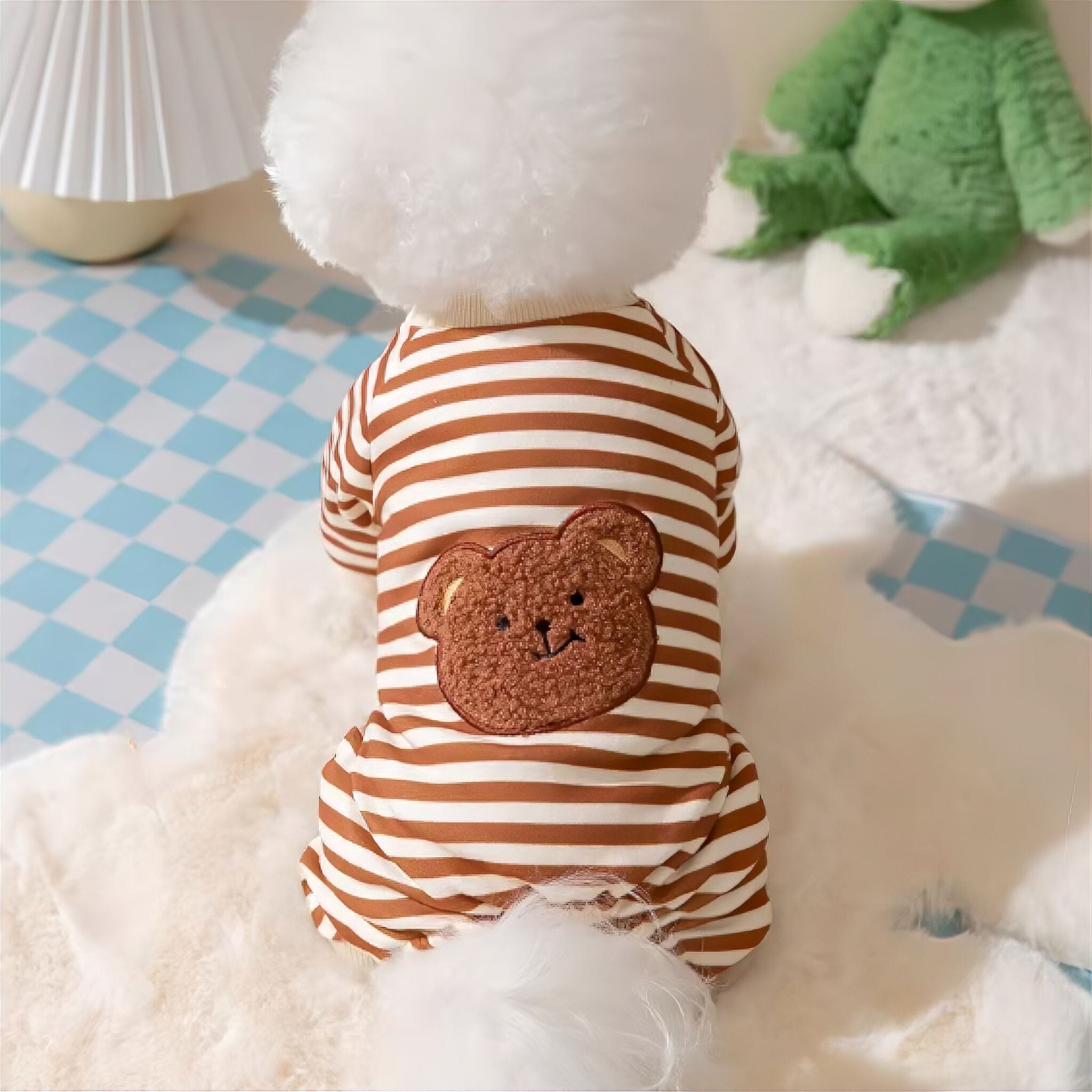 Striped Bear Jumpsuit Luxe Pet Store 