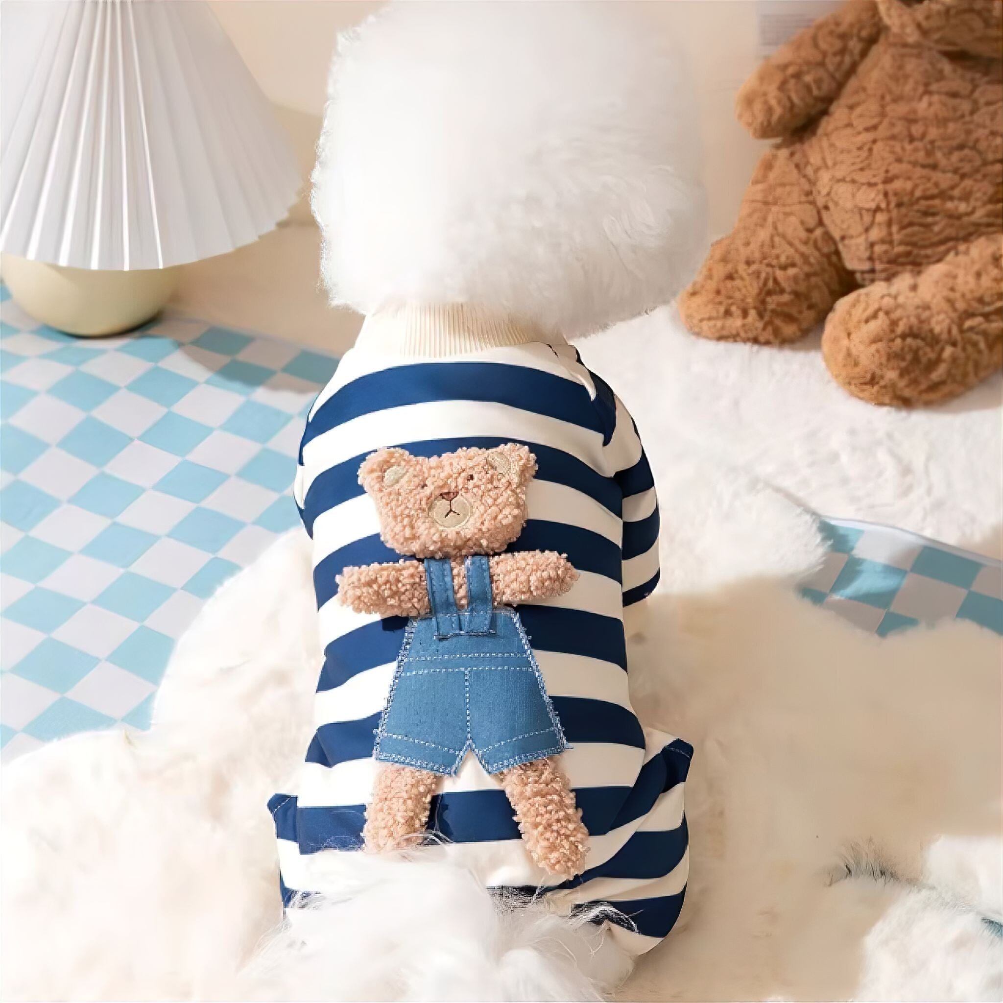 Striped Bear Jumpsuit Luxe Pet Store 