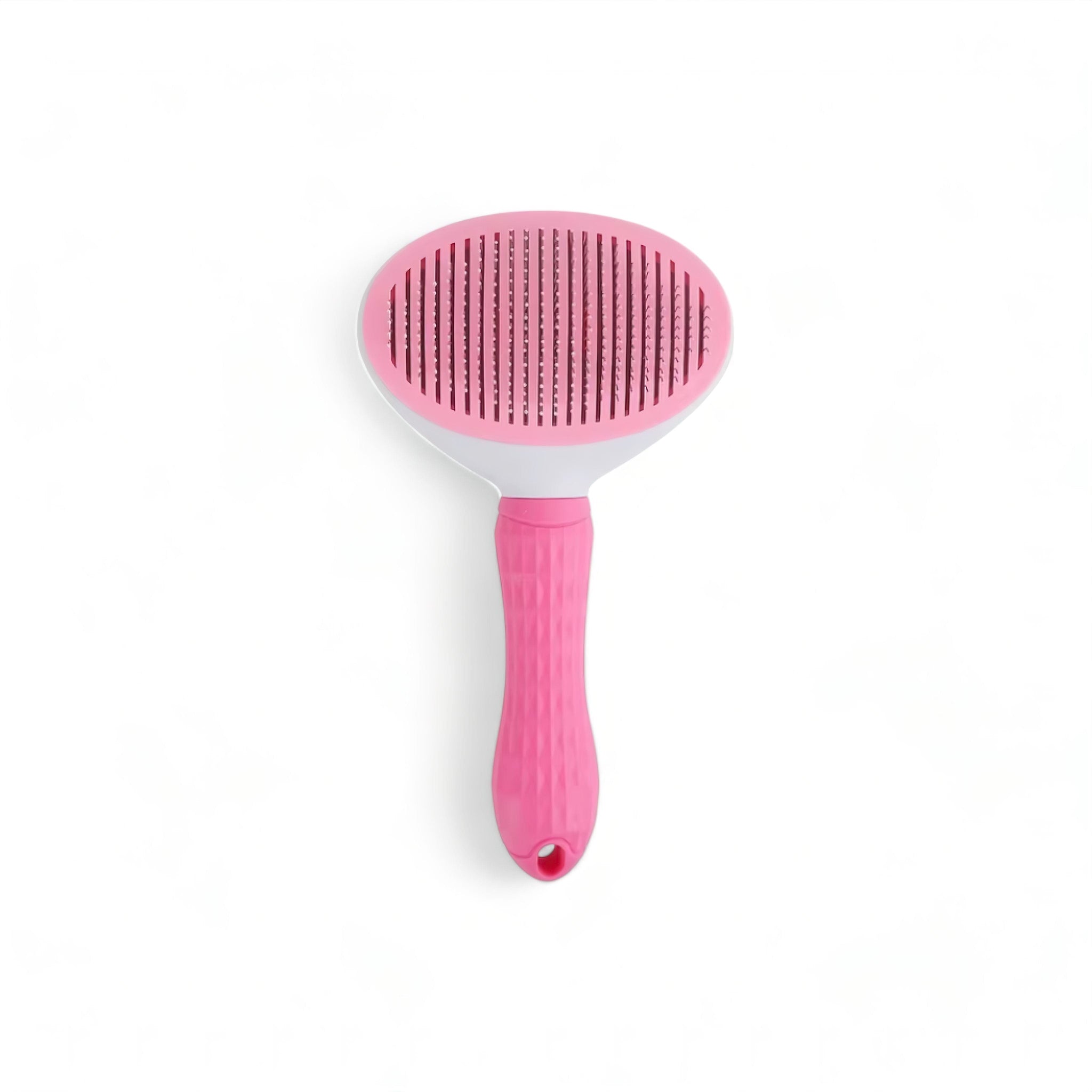 Comfy Groom Brush (JS) Luxe Pet Store | Tiny. Pure. Love. Pink Circular 