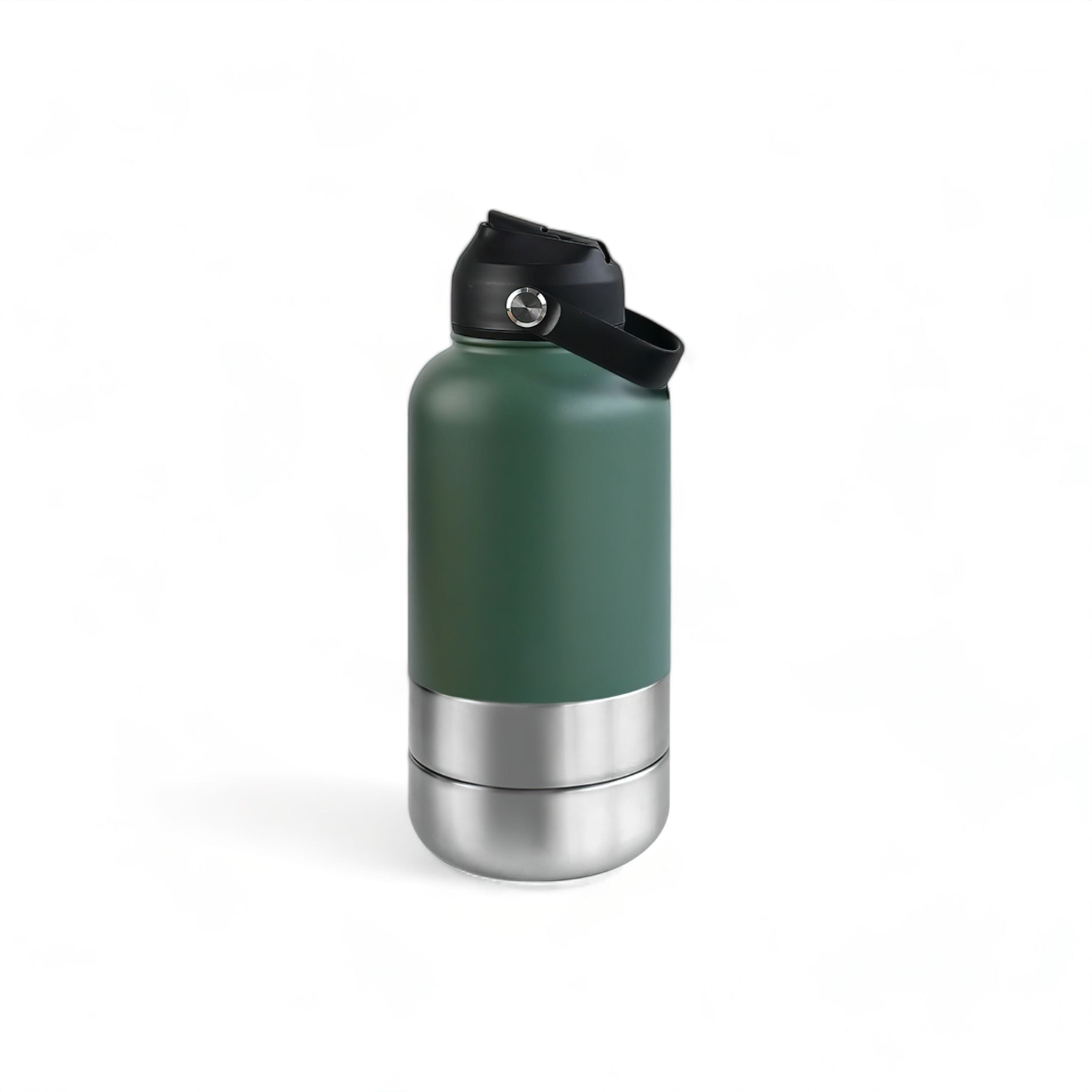 Pup Travel Bottle (JS) limited display image available Luxe Pet Store | Tiny. Pure. Love. Army Green 