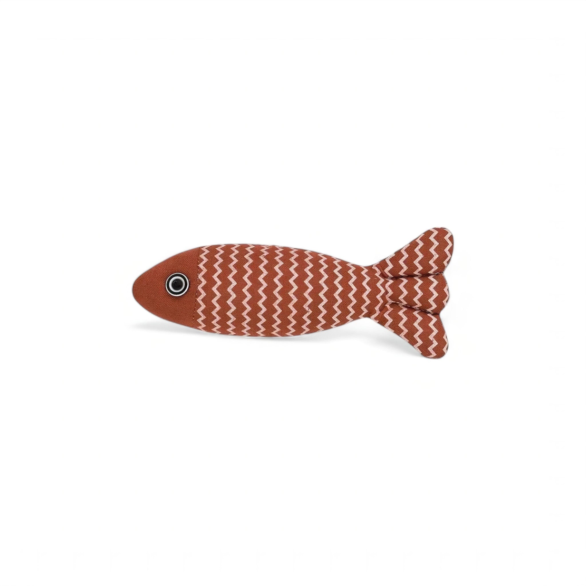 Fishy Squeaks Toy (JS) Luxe Pet Store | Tiny. Pure. Love. Red 