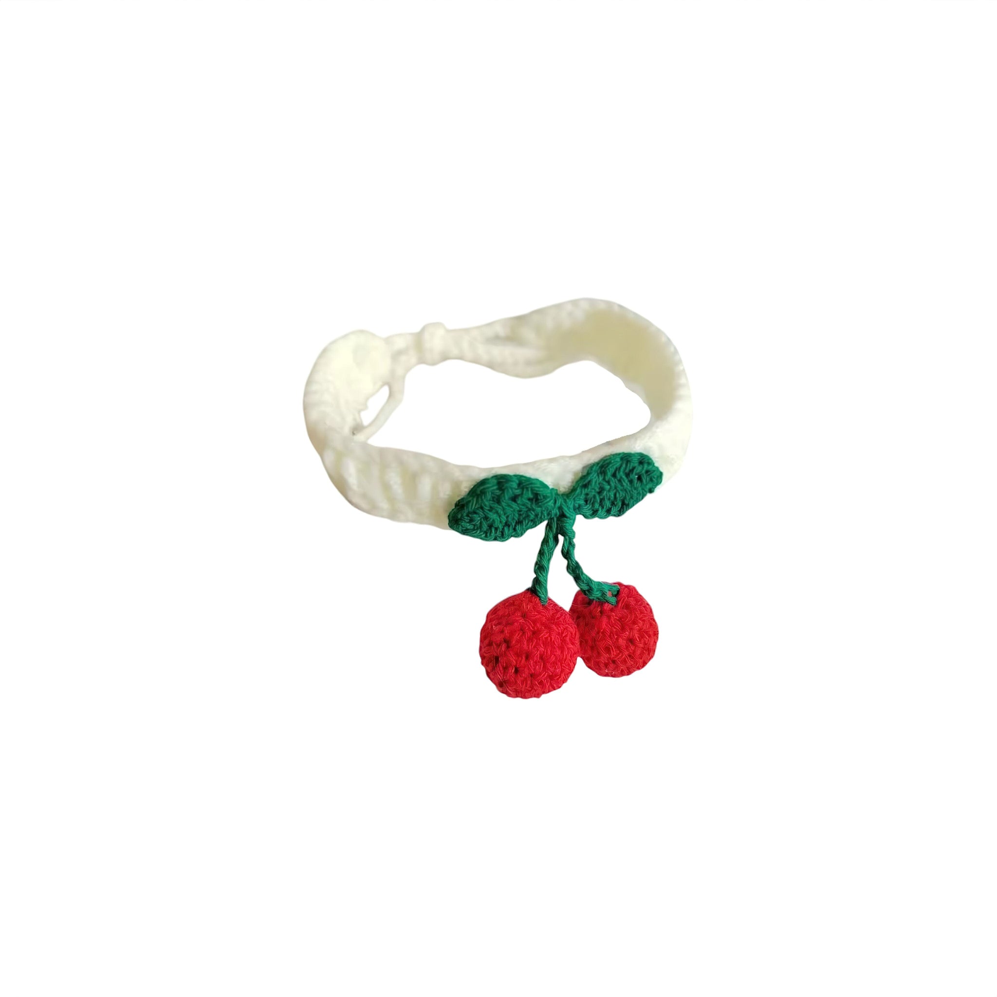 Cherry Paws Collar (JS) Luxe Pet Store | Tiny. Pure. Love. White 