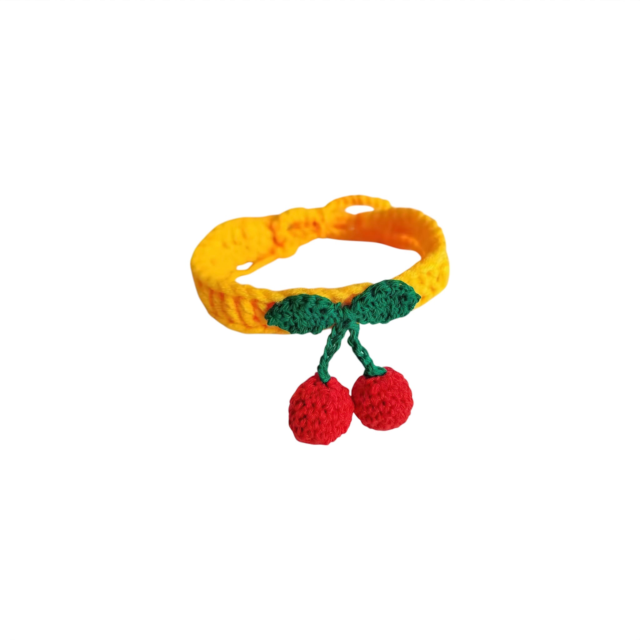 Cherry Paws Collar (JS) Luxe Pet Store | Tiny. Pure. Love. Yellow 
