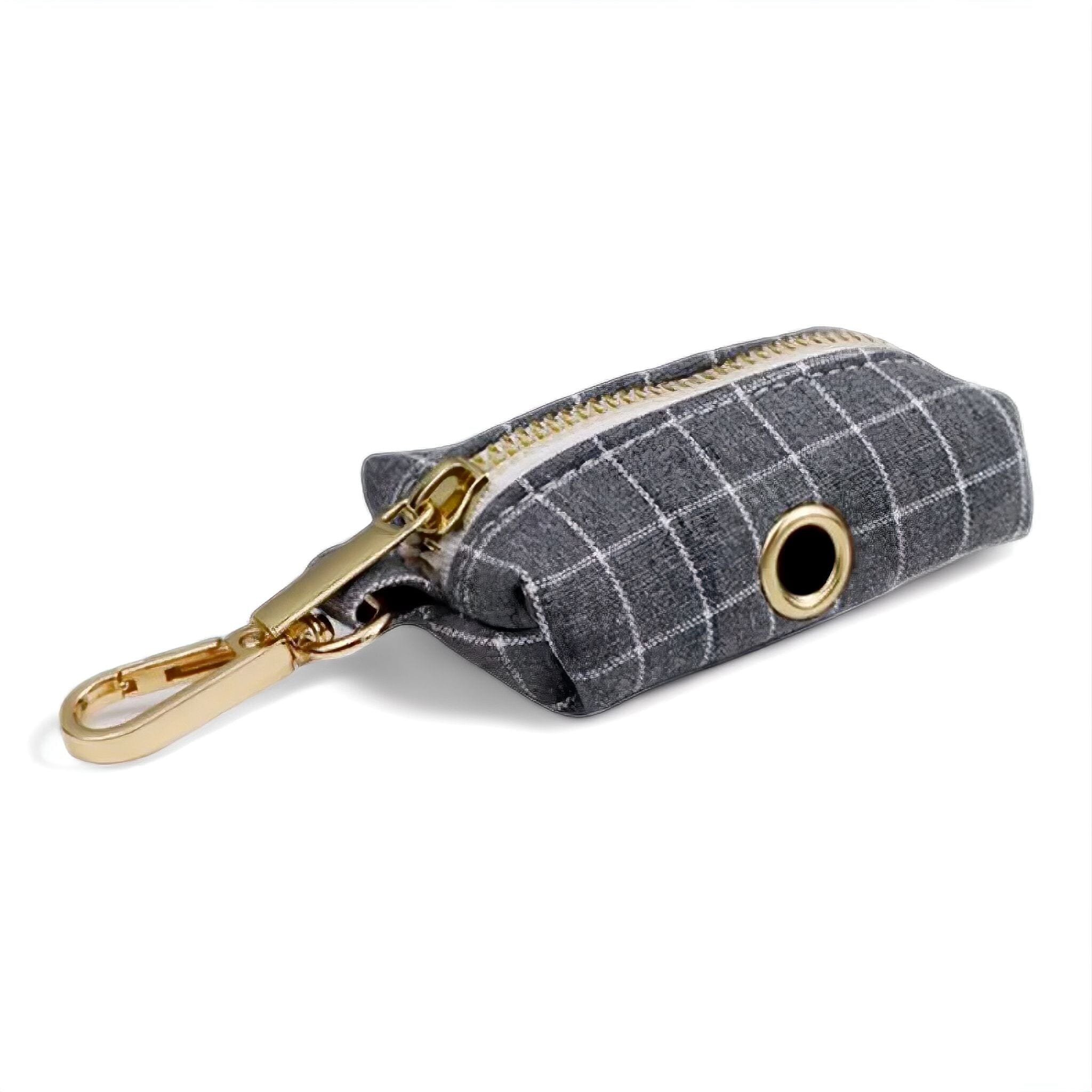 Designer Pet Set Pet Collar Luxe Pet Store Poop Bag XS Grey