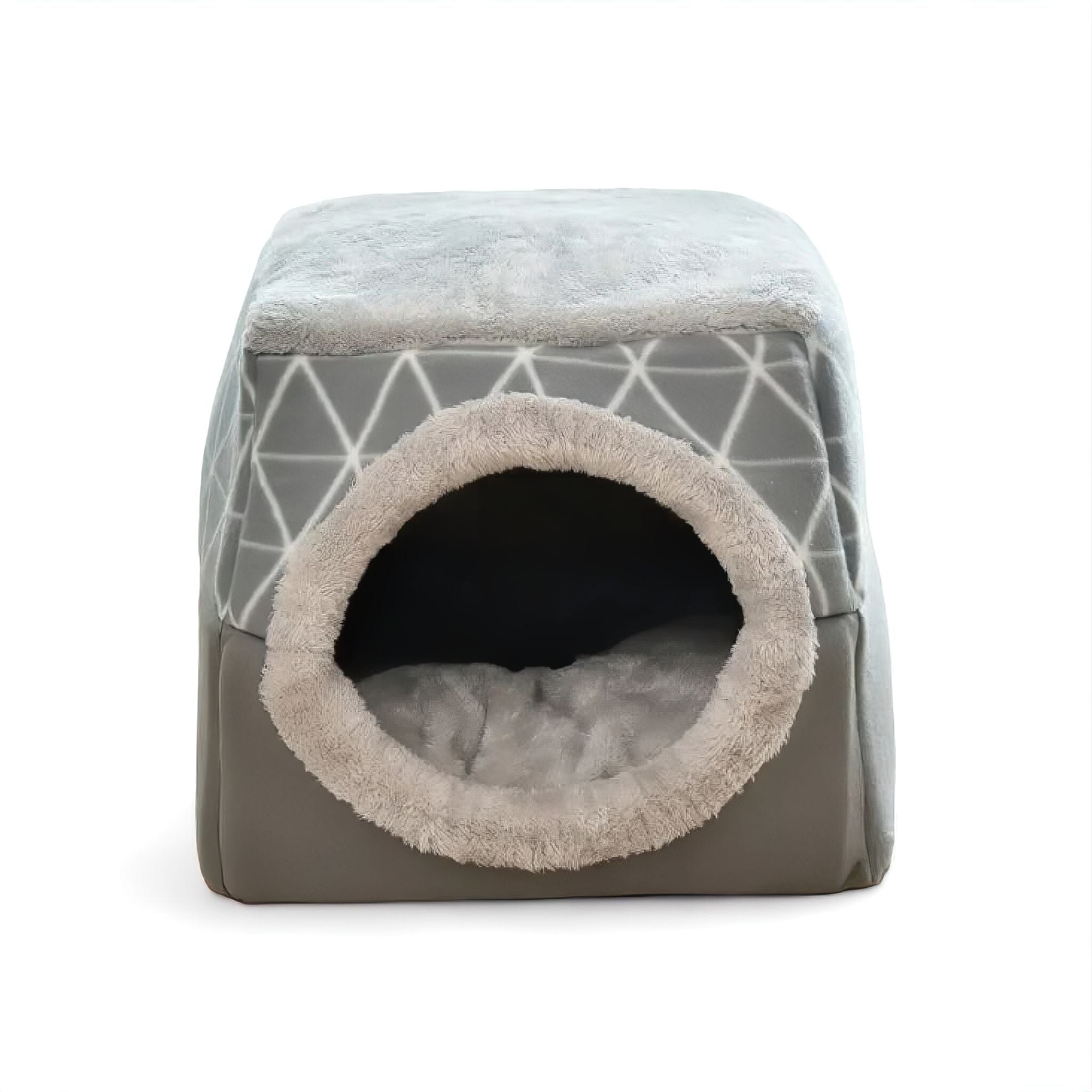 Enclosed Pet Villa Pet House Luxe Pet Store Grey L 