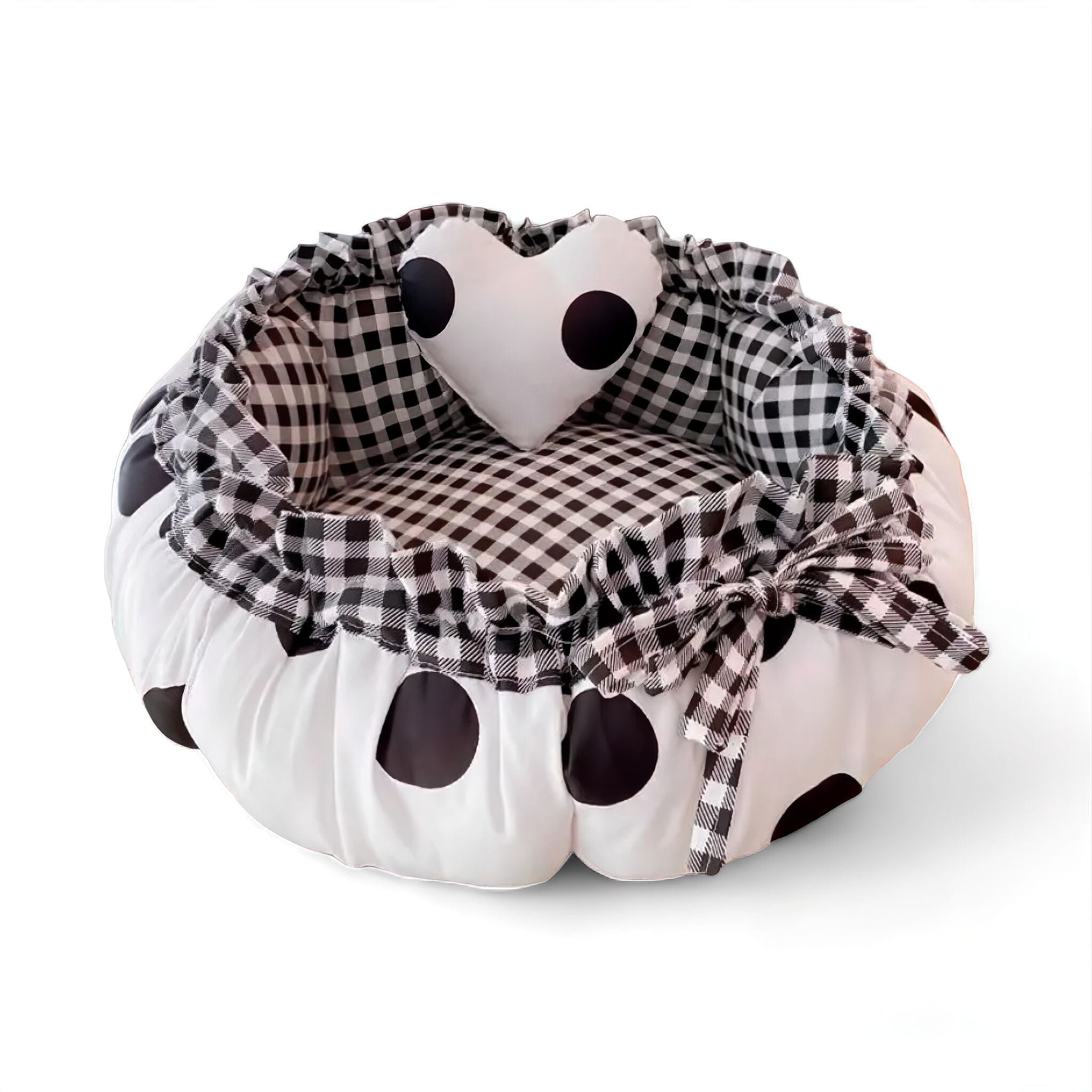 Love Nest Collection Pet House Luxe Pet Store Black + White XS 