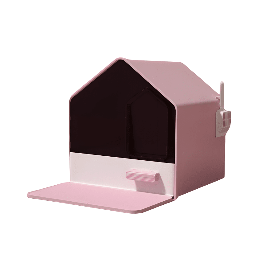 Cat's Personal Sanctuary Litter Tray Luxe Pet Store Pink 