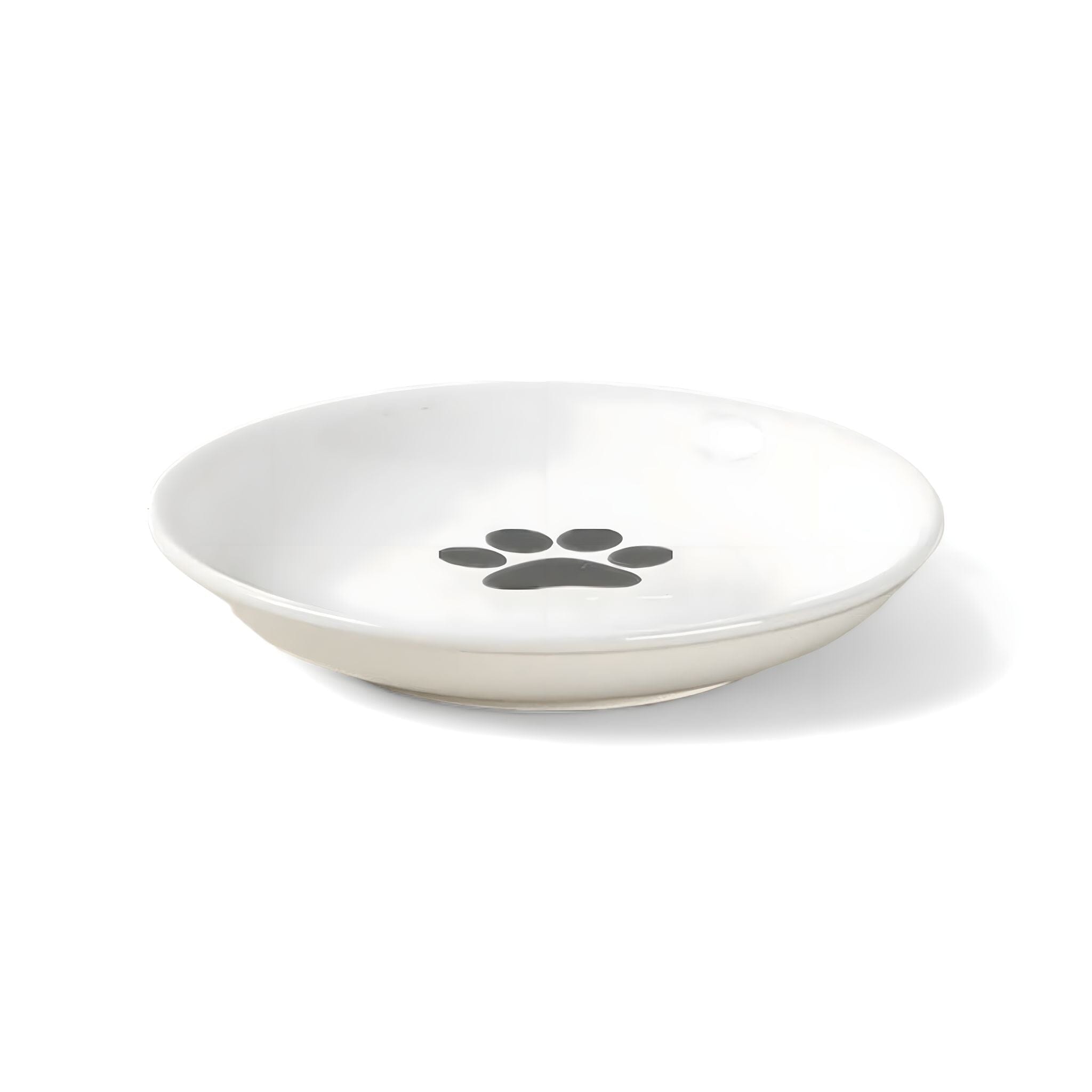 Elevated Ceramic Pet Bowl cat bowl Luxe Pet Store Paw Plate 