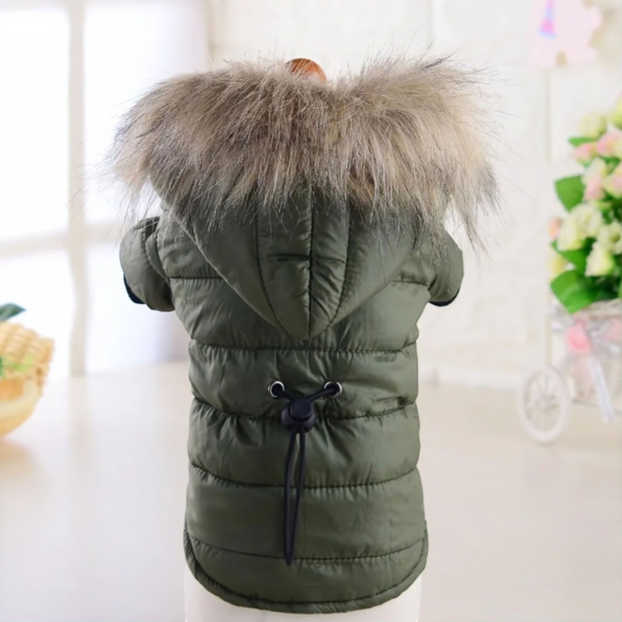 Windproof Dog Hoodie Dog Clothing USAdrop Green XS 