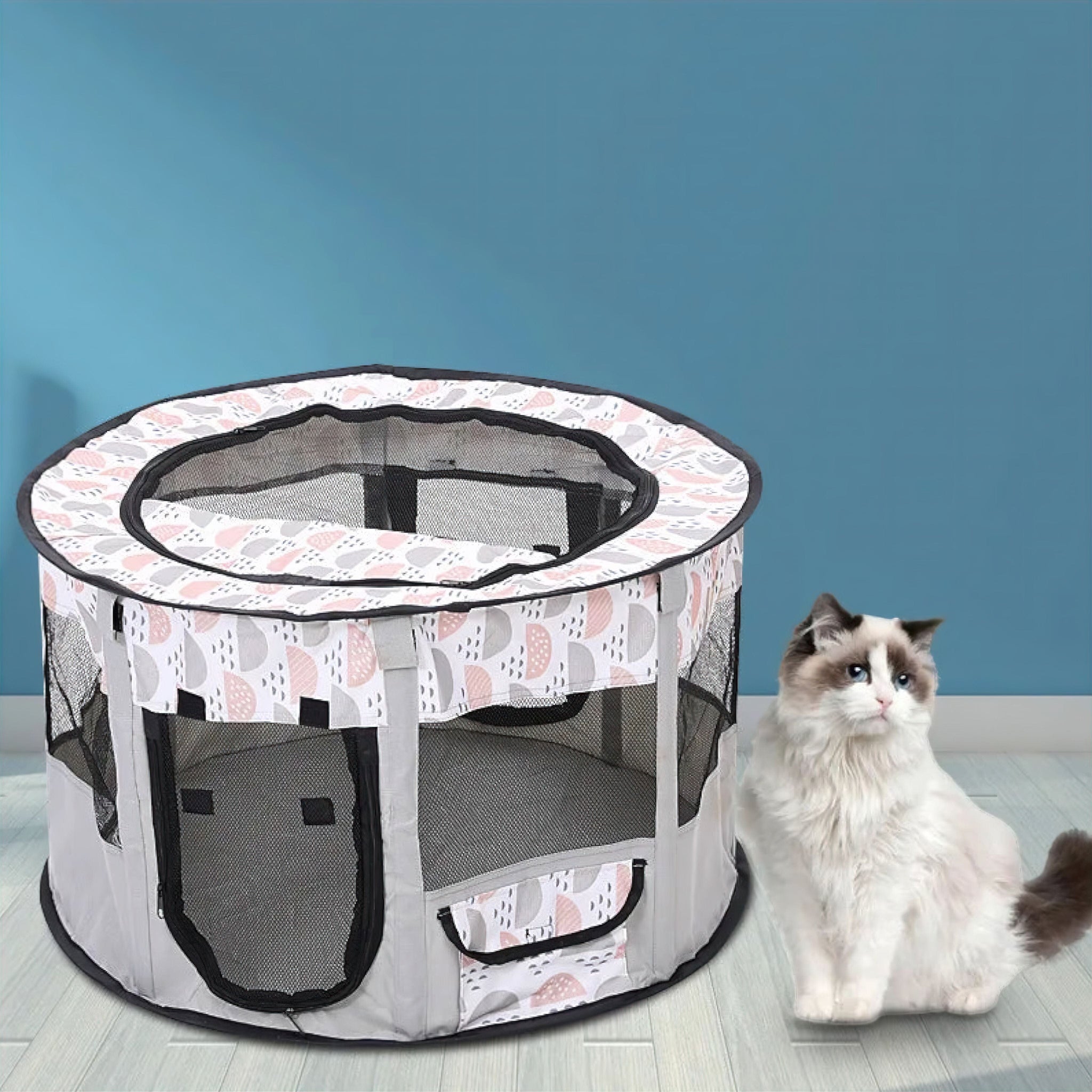 Foldaway Pet Haven Pet House Luxe Pet Store Grey S 