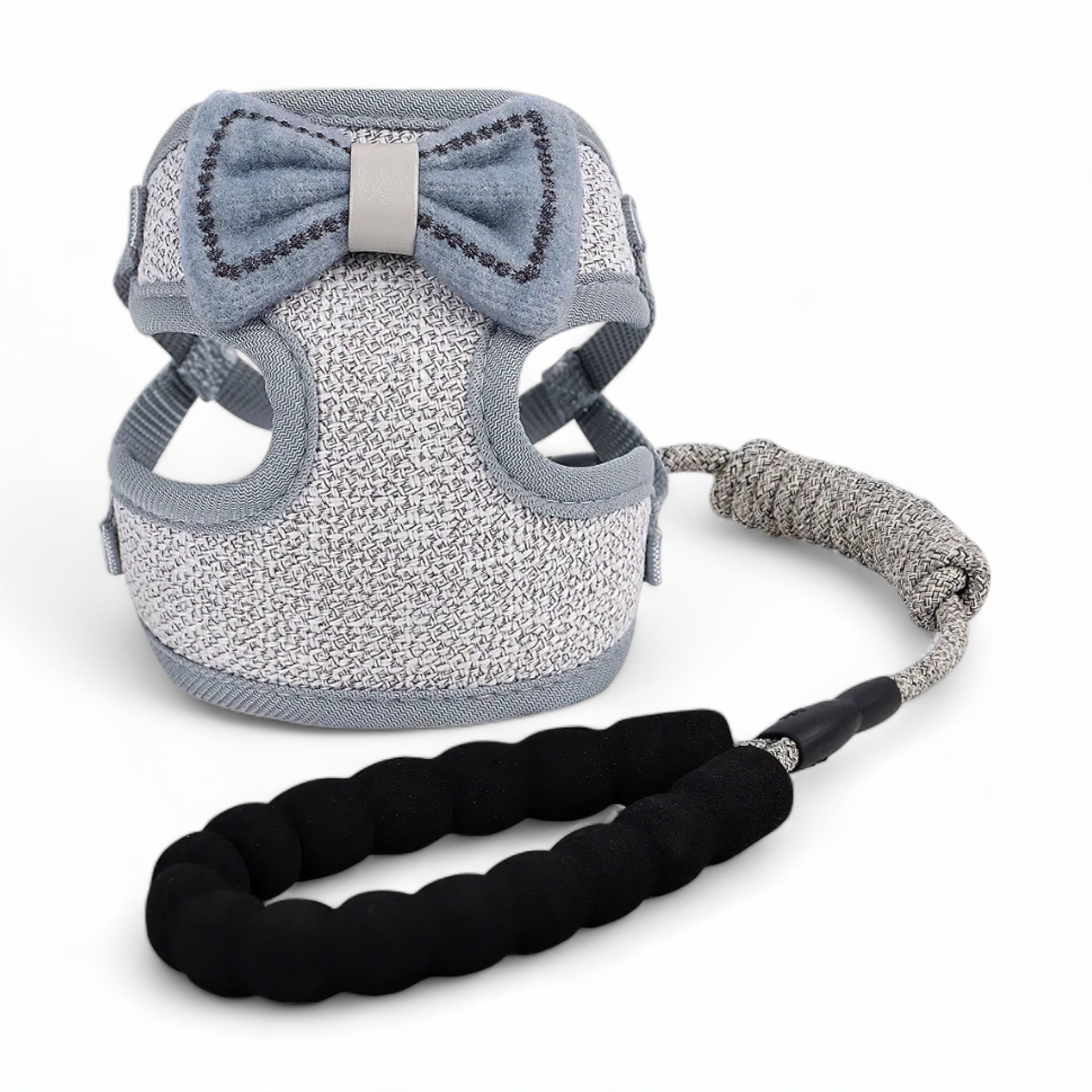 Pawfect Bowtie Bliss Set Pet Clothing Luxe Pet Store Grey 