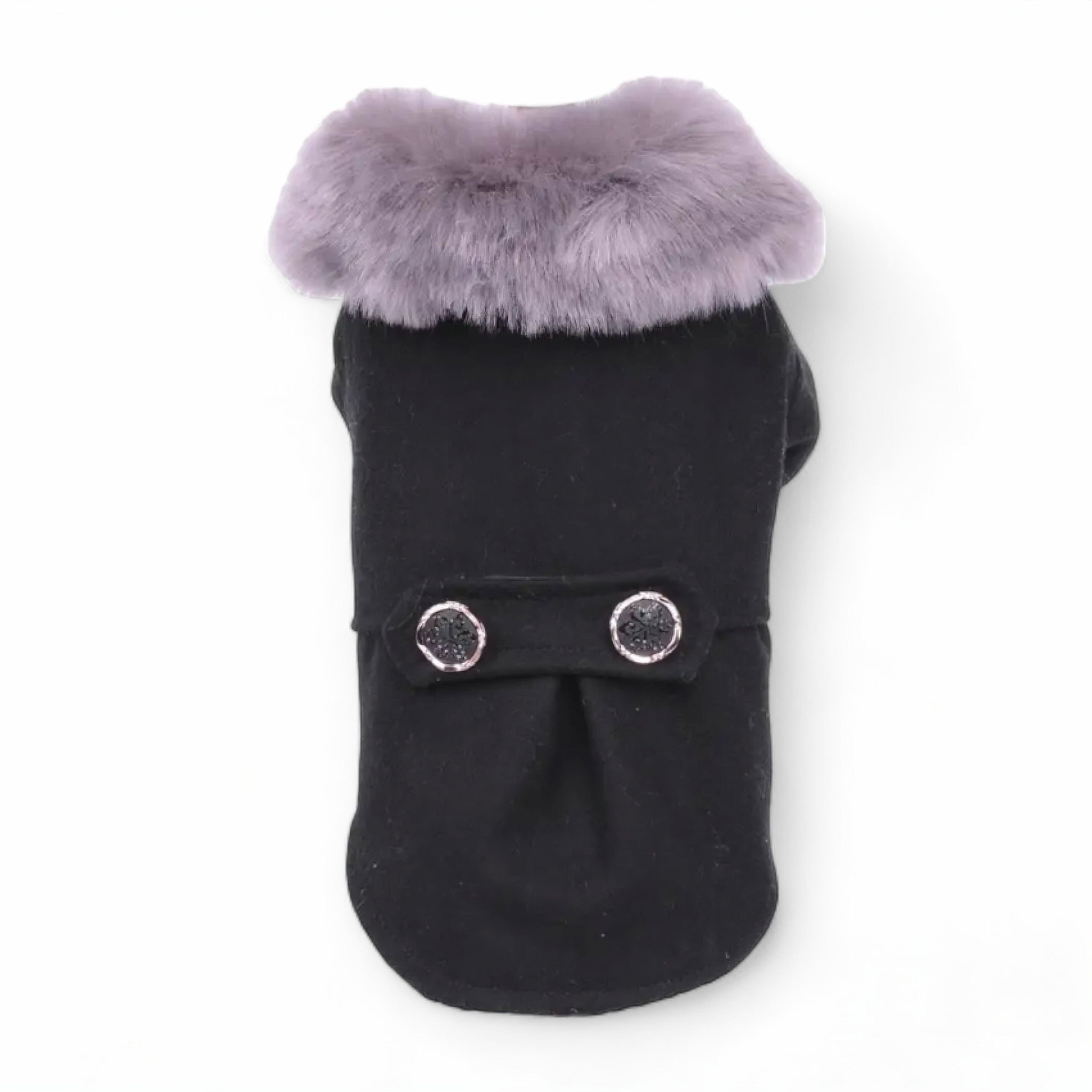 Frosty Fur Pet Jacket Dog Clothing Luxe Pet Store Black S 