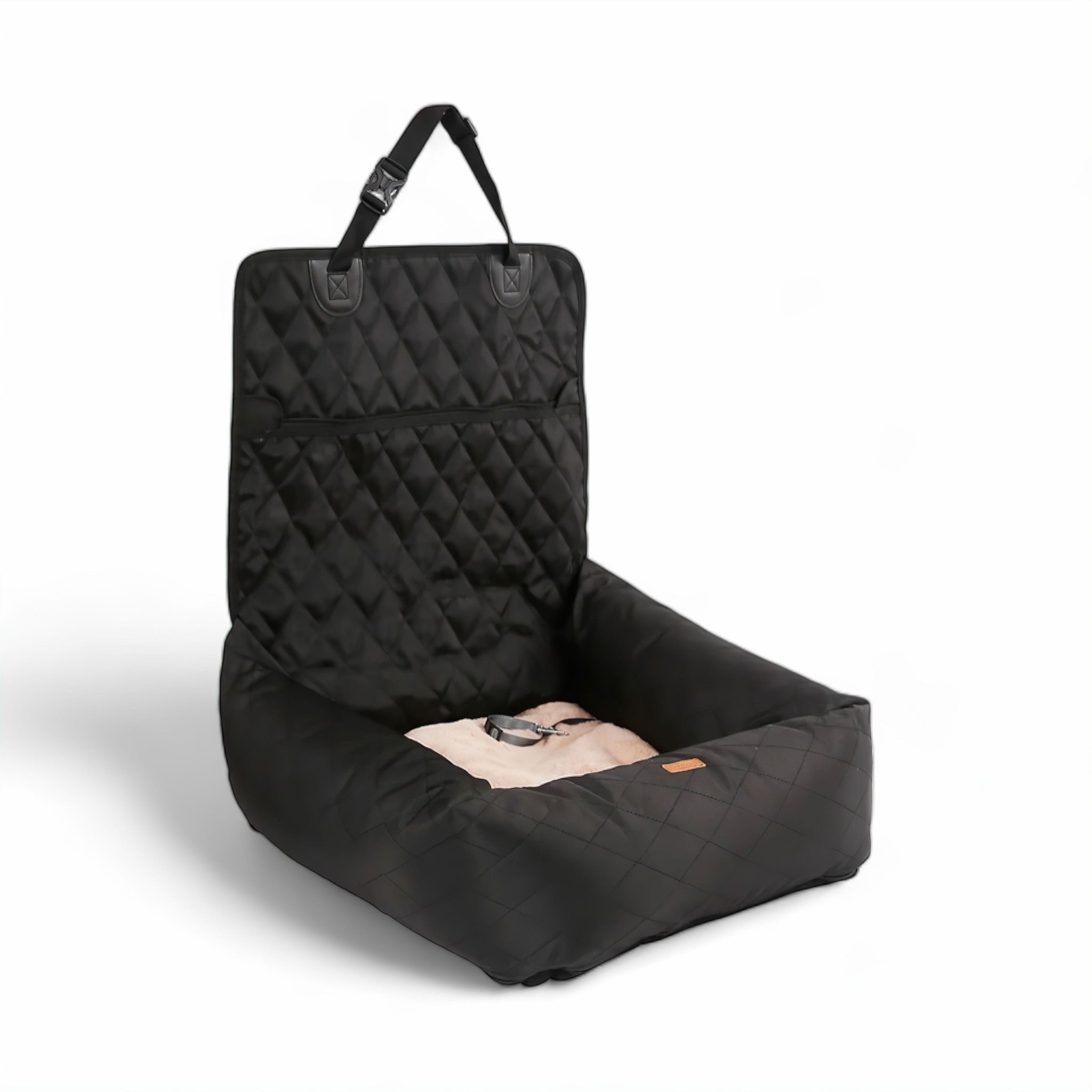 PetPal Travel Haven Dog Bed Luxe Pet Store Black 
