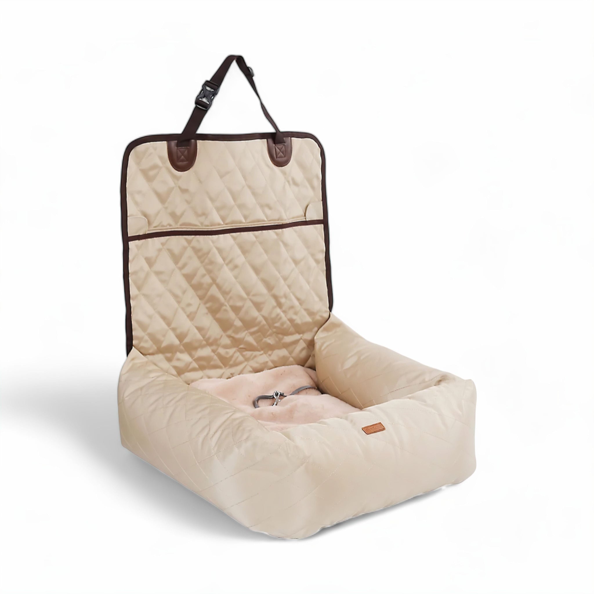 PetPal Travel Haven Dog Bed Luxe Pet Store Beige 