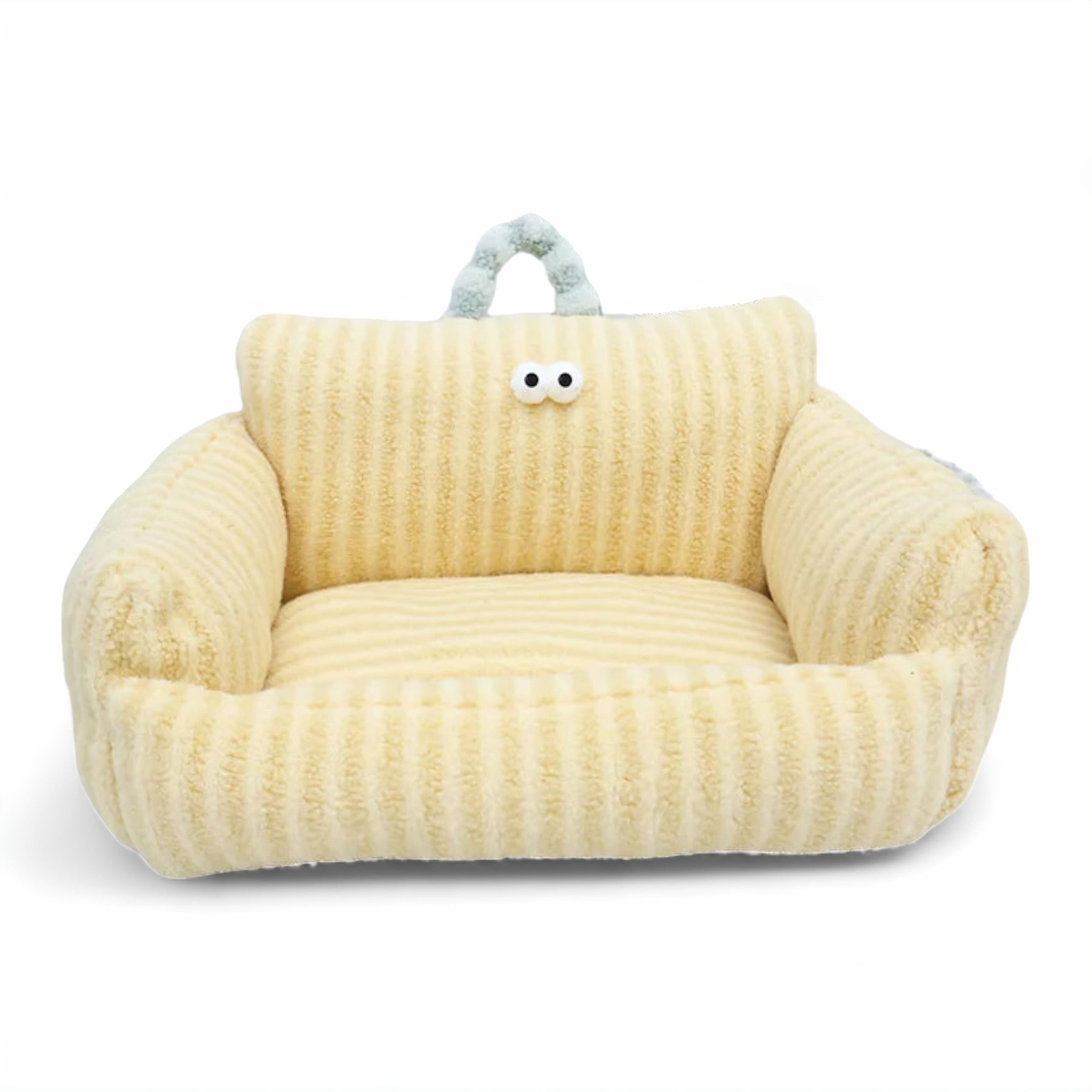 Warm Snuggle Bed Sleeping Bed Luxe Pet Store Yellow S 