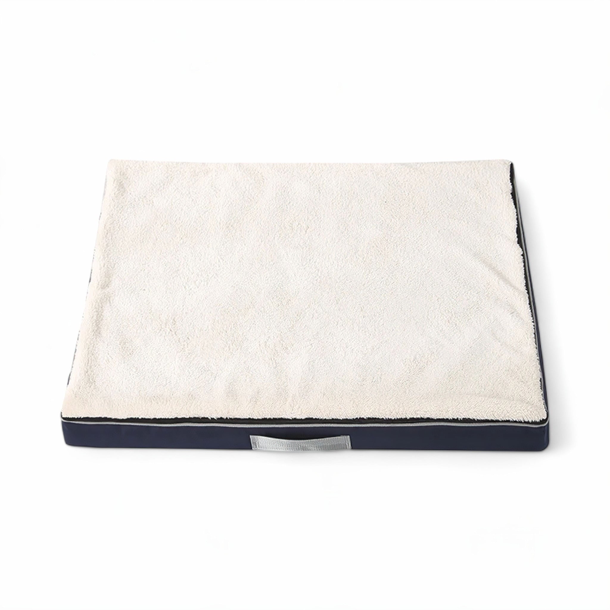 Pawsome Memory Foam Retreat Dog Bed Luxe Pet Store White XS 