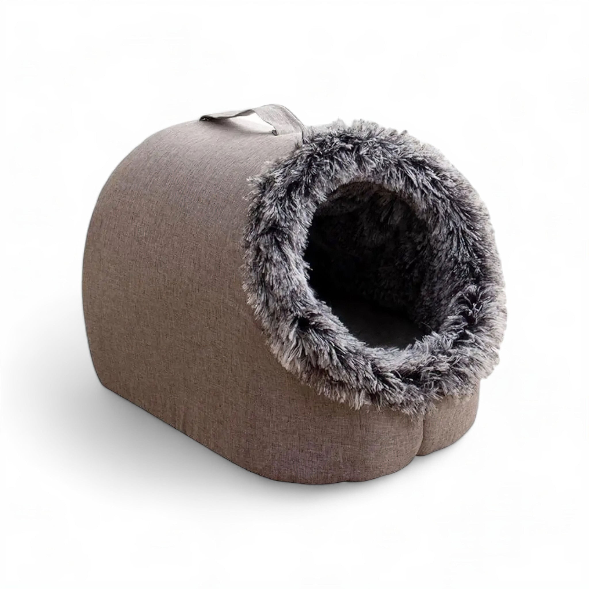Winter Comfort Cozy Bed Cat Bed Luxe Pet Store Grey S 