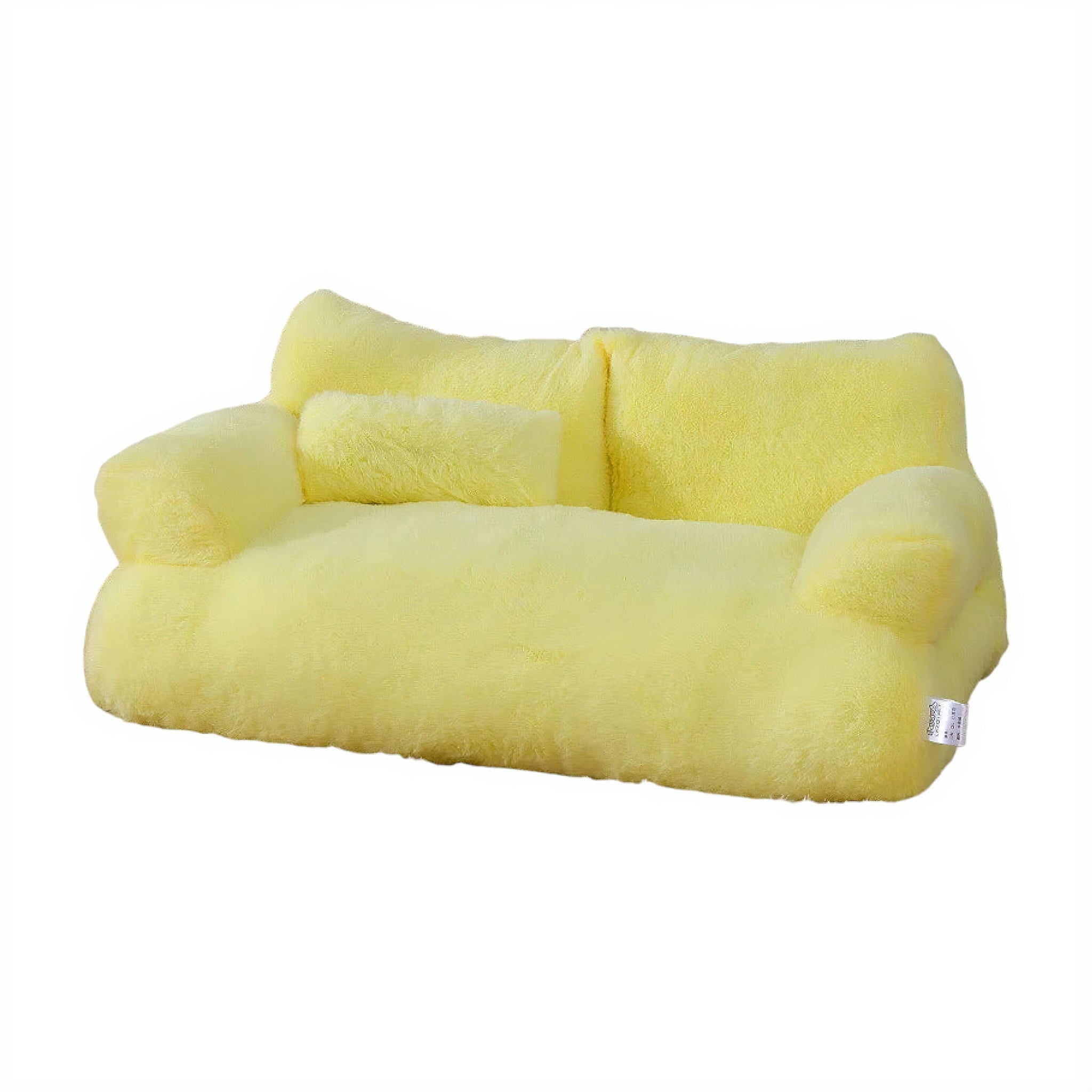 All-Season Pet Sofa Cat Bed Luxe Pet Store Yellow M 