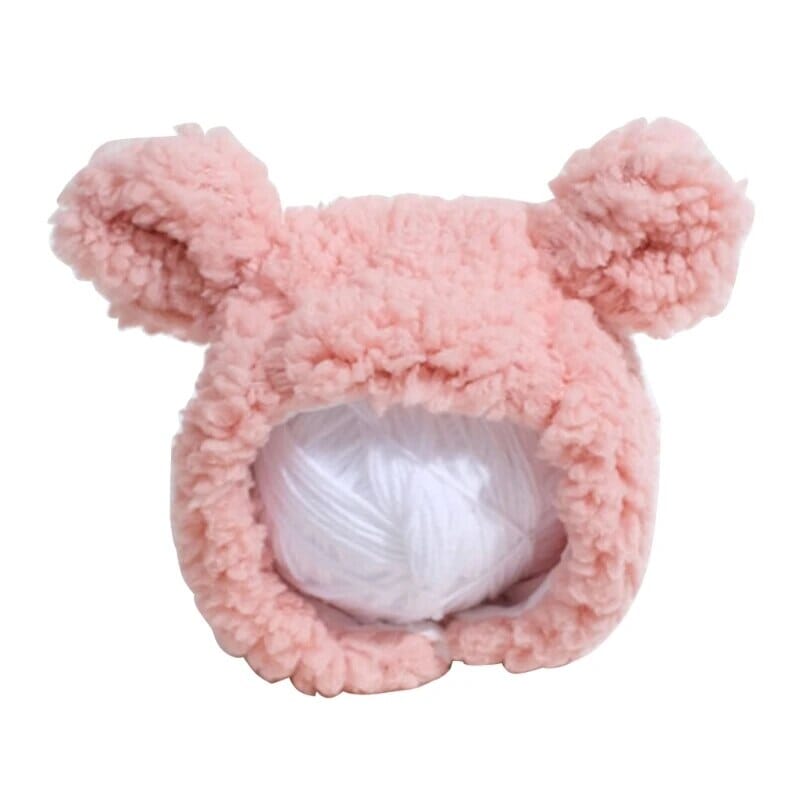 Pawsitively Bear Hat Cat Clothing USAdrop Peach 