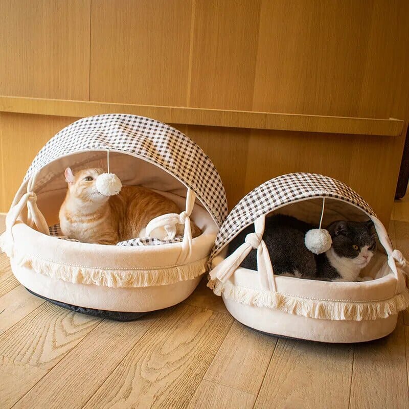 Semi-Enclosed Pet Sleeping Bed Sleeping Bed USAdrop 