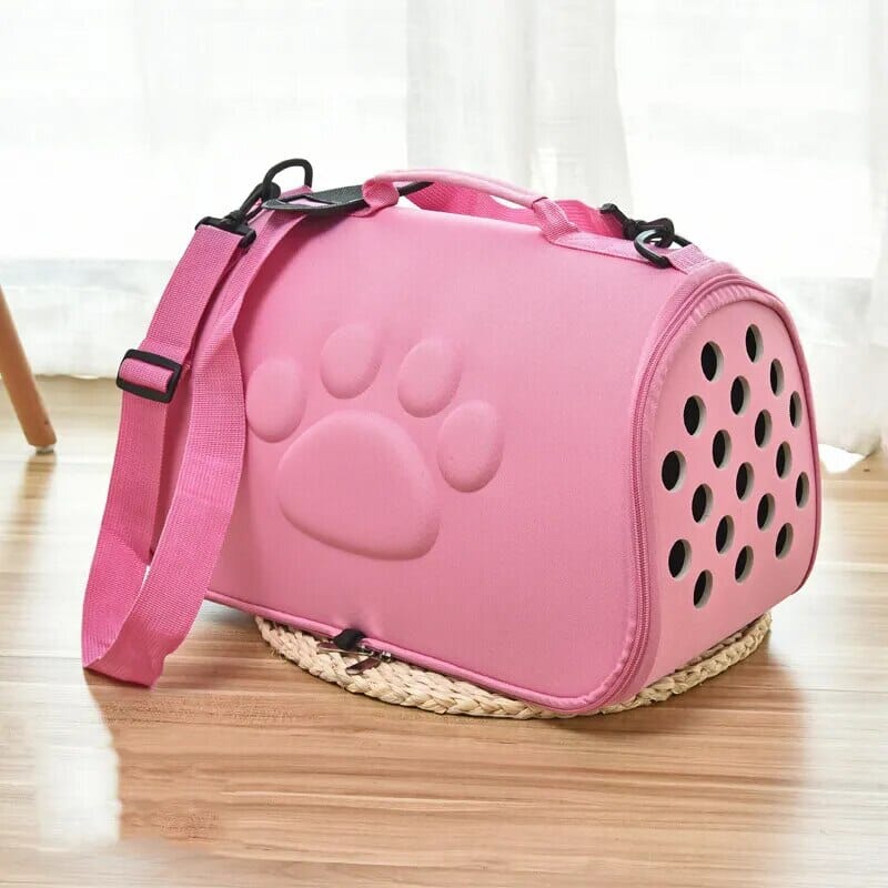 Leather Pet Carrier Bag Pet Carrier Bag USAdrop Pink S 