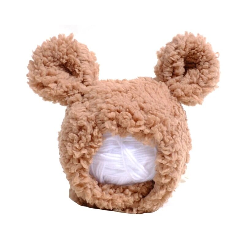 Pawsitively Bear Hat Cat Clothing USAdrop Brown 